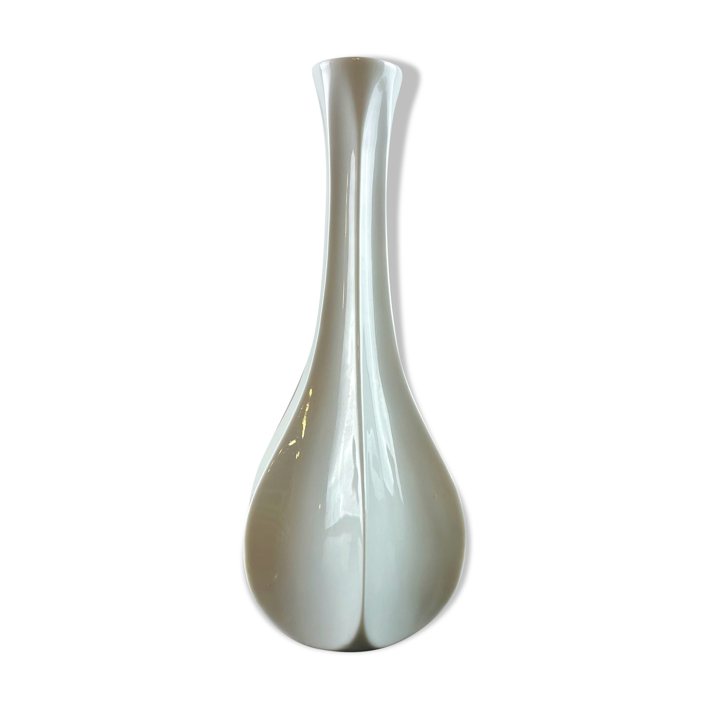 Drop-shaped vase Gerold Porzellan, Bavaria, West Germany