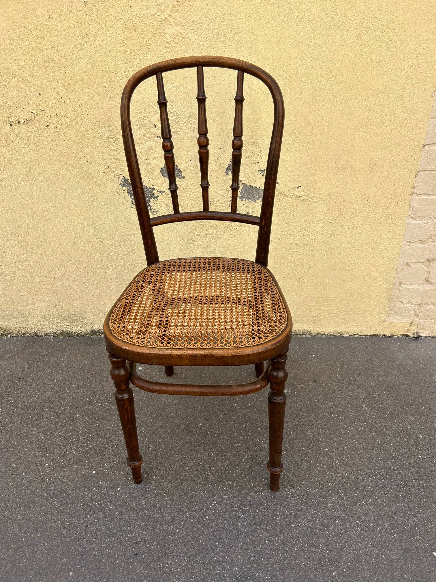 Fischel bentwood cane chair