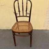 chaise cannée en bois courbé  Fischel