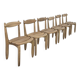 Oak Dining Chairs by Guillerme & Chambron