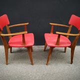 Paire de fauteuils scandinaves