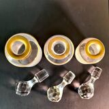 Napoleon III frosted crystal toilet set by Saint Louis