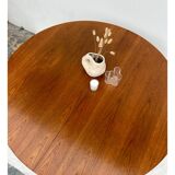 Table ronde scandinave avec rallonge