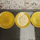 3 Gien earthenware plates