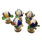 Rare series of 5 Murano Borek Sipek (1949-2016) flower-shaped sconces