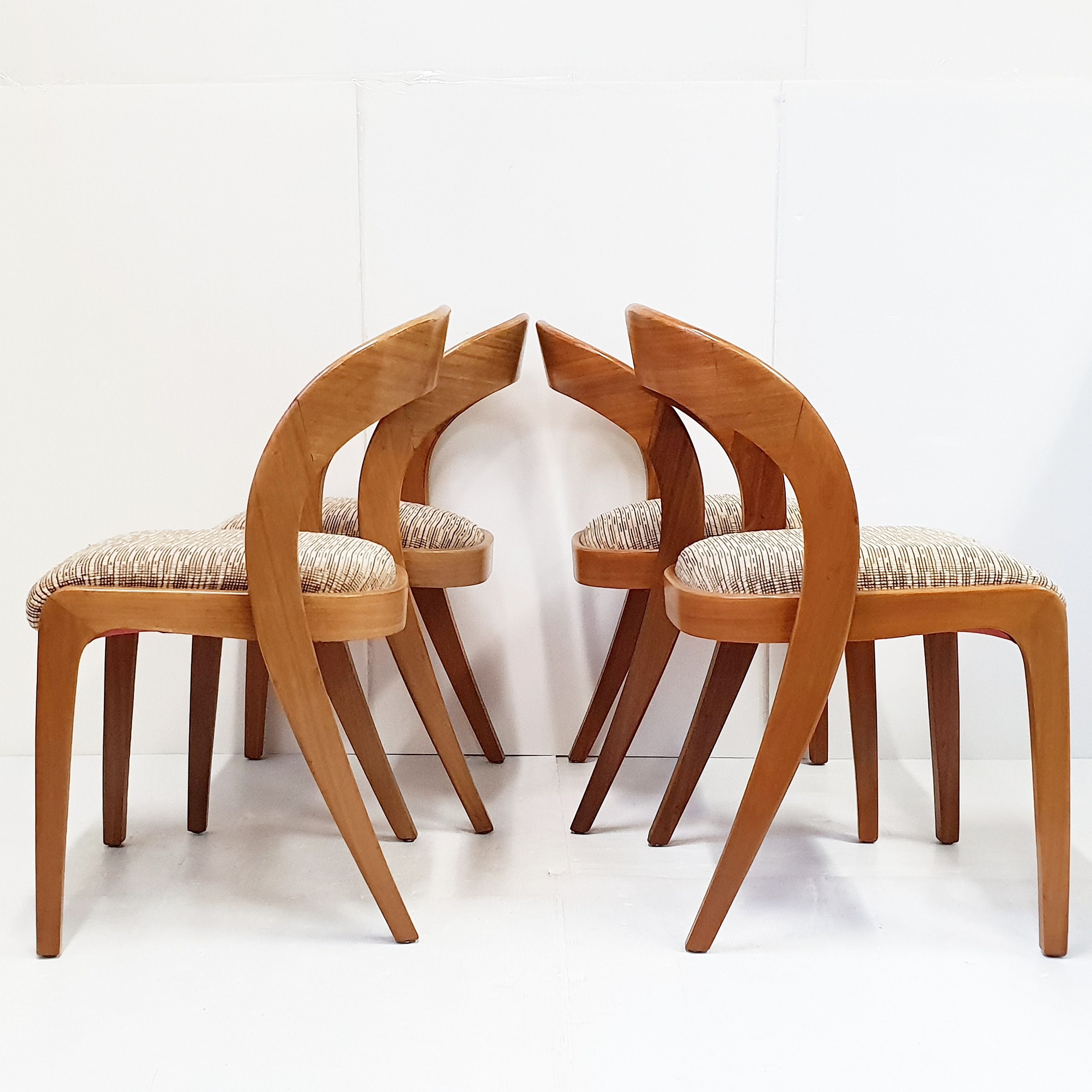 Suite of 4 gondola chairs for Baumann