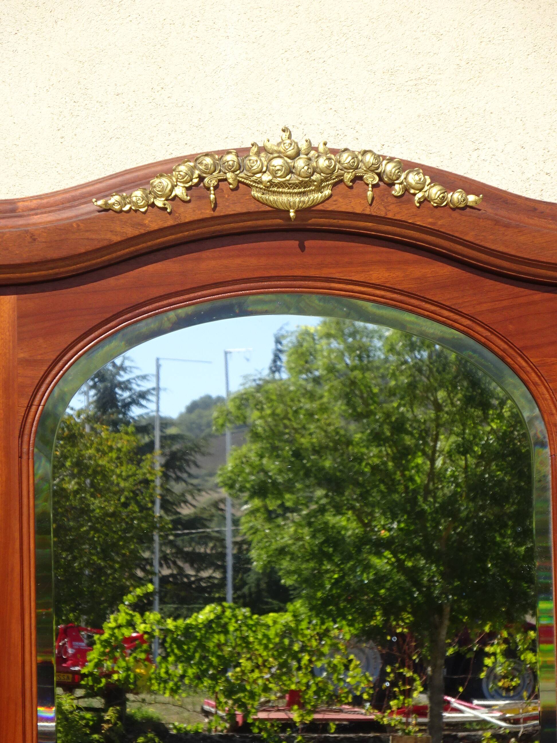 Louis XVI style mahogany cabinet