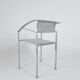 Vintage ‘Carrè VI’ metal arm chairs by Fly Line Italy 1990s