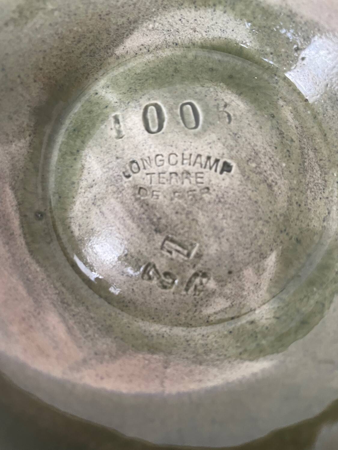 Barbotine oyster plate