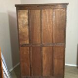 Wooden double curtain filing cabinet