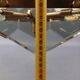 Lustre design Gino Paroldo Fontana Arte brass smoked glass modernist 1960