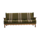 1970s, Danish 3-seater sofa, furniture wool, solid oak wood.