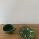 Cabbage coffee cup + saucer, Portugal