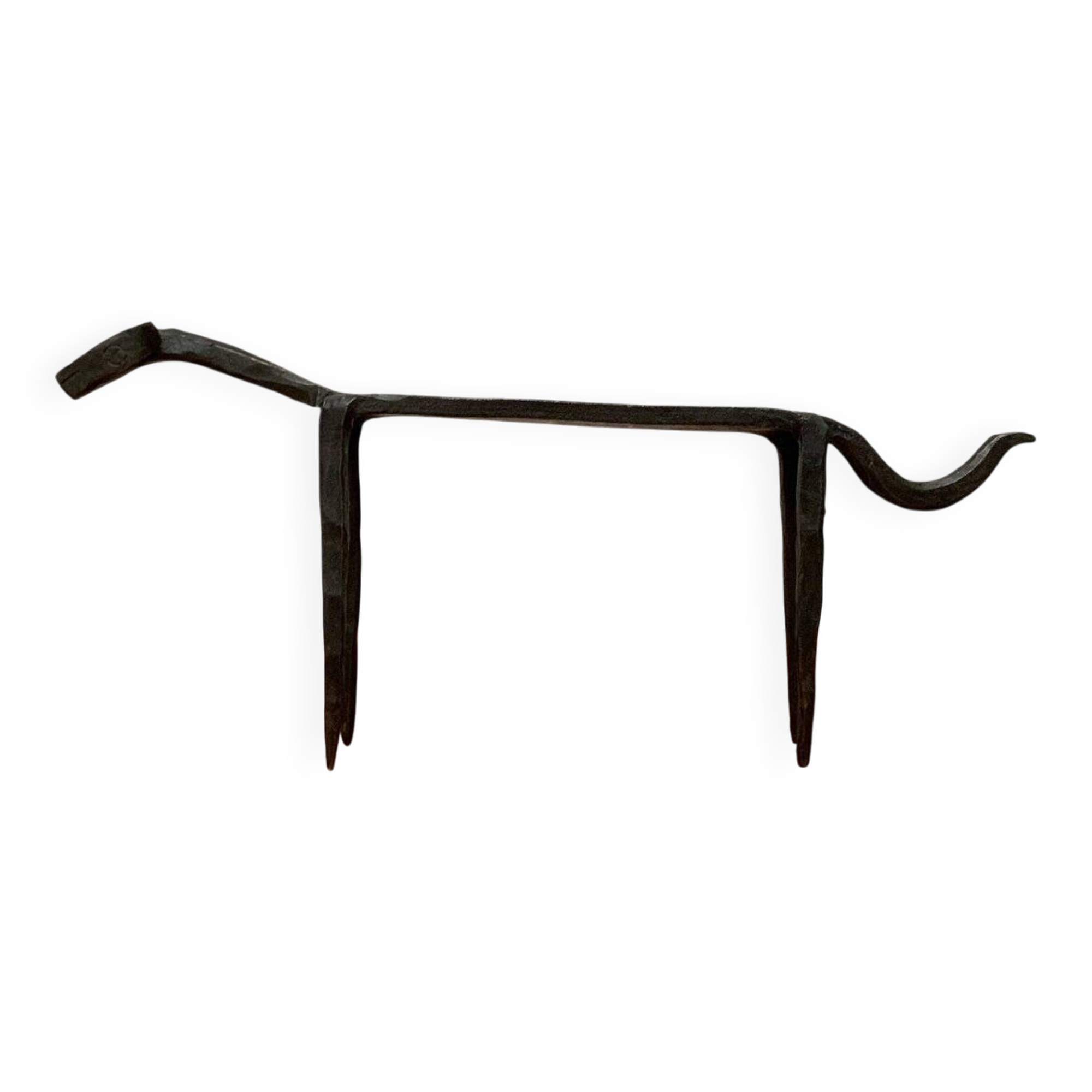 Mid-century wrought iron animal sculpture