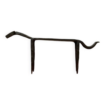 Mid-century wrought iron animal sculpture
