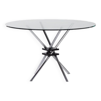 Round dining table model 459 by takehiko mizutani for alivar, 1990s