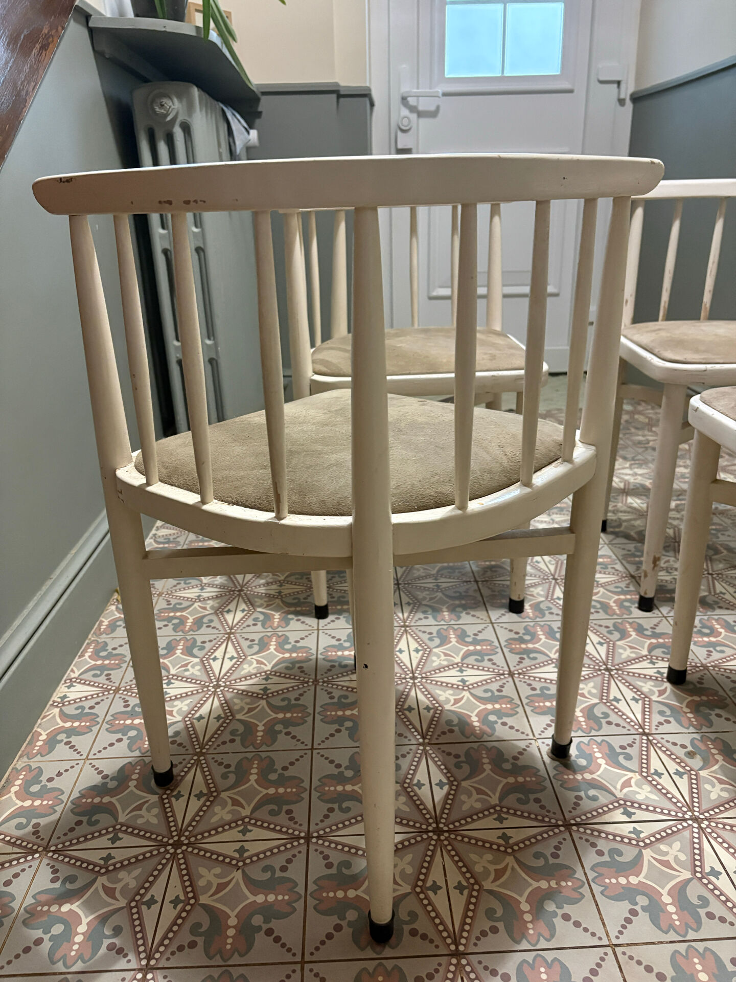 Set of 4 stackable Thonet chairs vintage 60s/70s