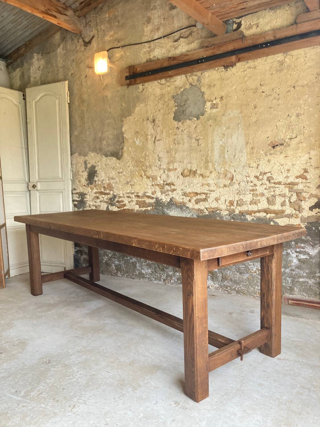 XXL farmhouse table in solid oak