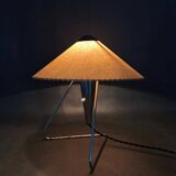 Helena Frantova Mid-Century Table Lamp, Chrome and Paper, 1960s