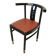 Vintage THONET Bentwood Dining Chair: Postmodern Brown Leather Seat