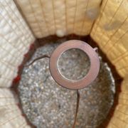 Vintage 70's wool lampshade