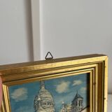 Reproduction of a painting of a walk in the city center by Maurice Trillon