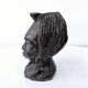 Buste femme africaine en bois d'ébène sculpté à la main art ethnique