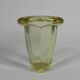 Art Deco thick glass vase with folded edge, 1950s
