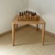 Table basse Art déco avec échiquier