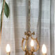 Louis XV cage chandelier gilded bronze with 3 lights twentieth era