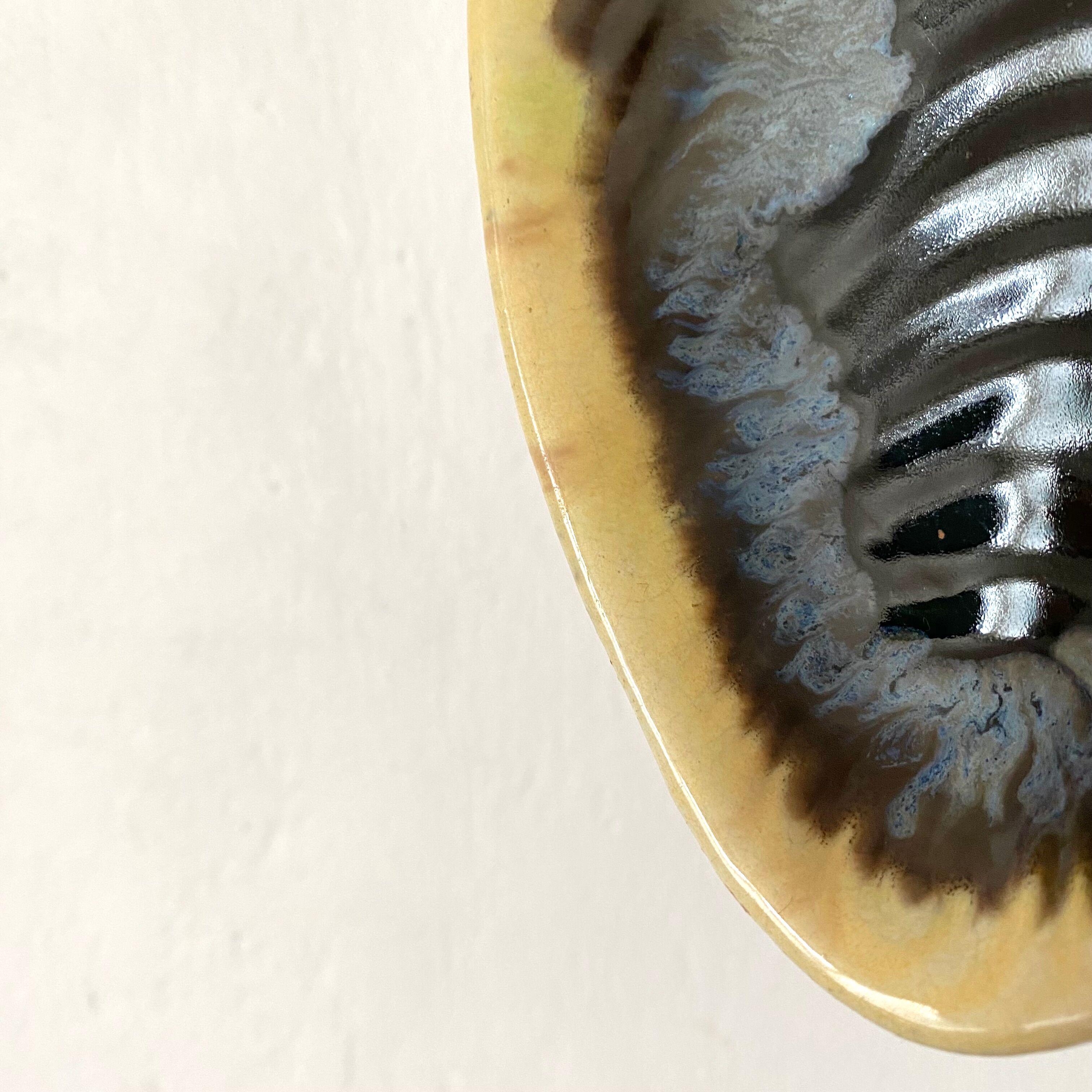 Empty vintage ceramic pocket