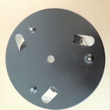 Glass and metal ceiling light