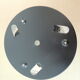 Glass and metal ceiling light