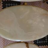 Marble and brass nesting tables