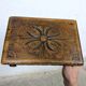 Carved wooden footrest