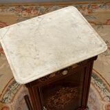 Bedside of the period Charles X in marquetry XIXth