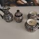 Vallauris coffee service FASE hand-decorated – 1950s ceramics