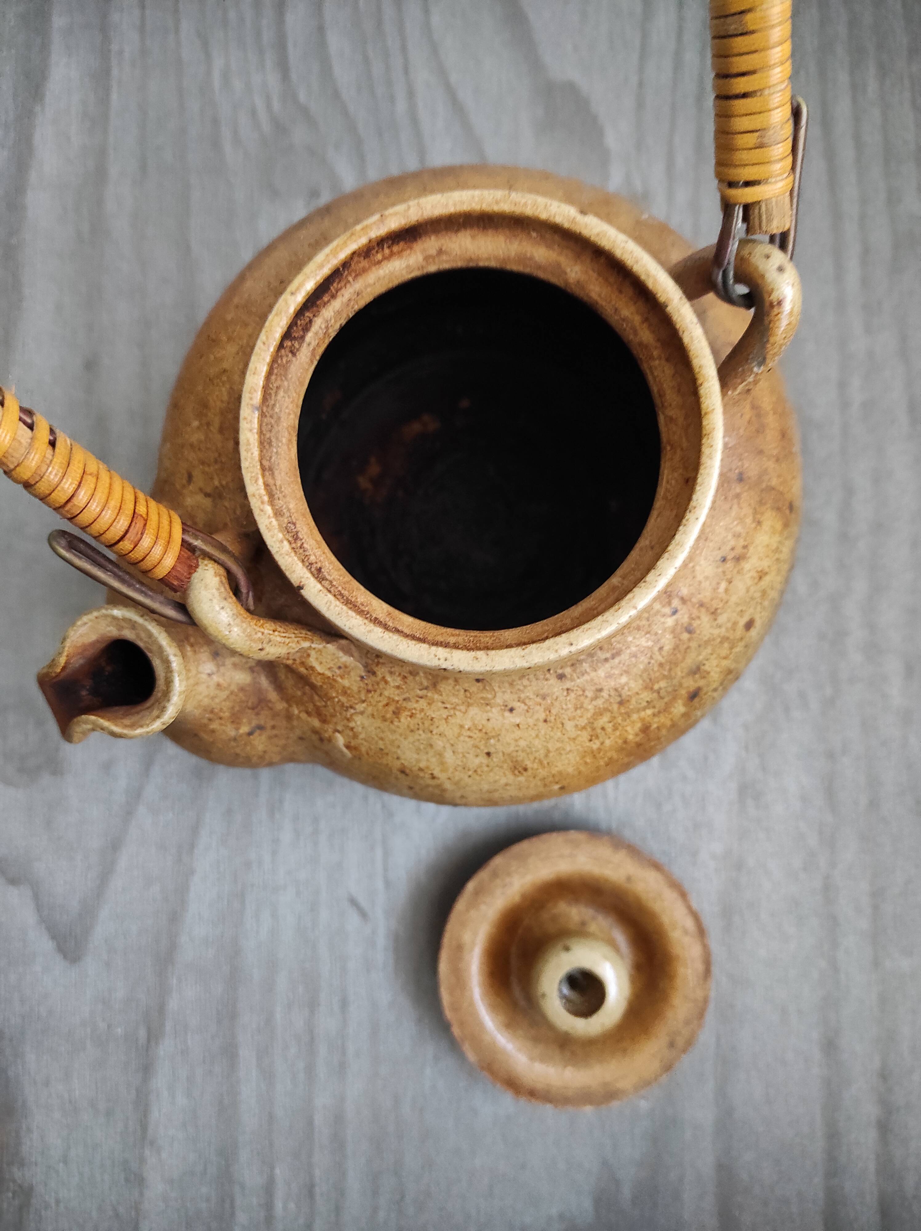 Vintage sandstone teapot