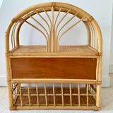 Rattan shelf