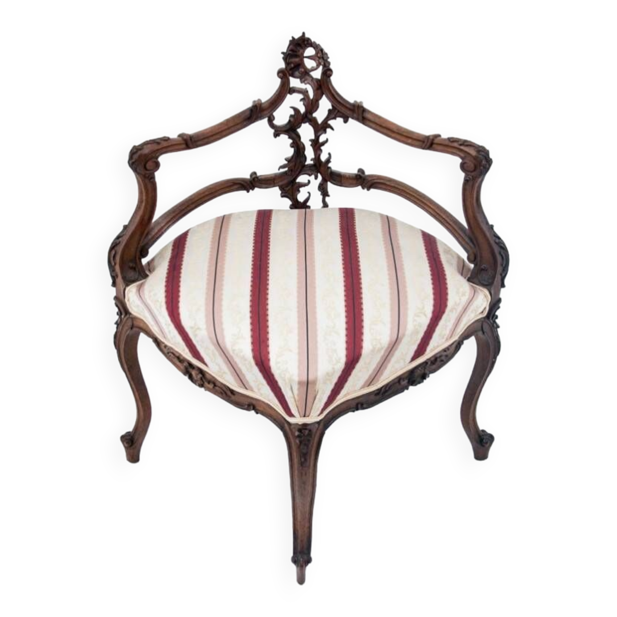 Fauteuil d'angle, France, vers 1880.