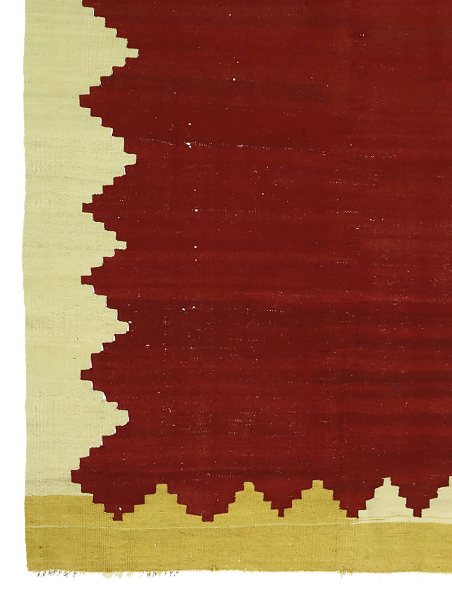 Vintage Minimalist Turkish Kilim Rug 133x213 cm Handmade Wool