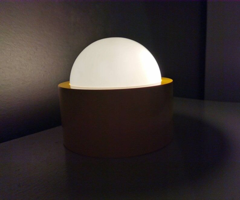 Vintage yellow ceiling lamp/table lamp, 80s