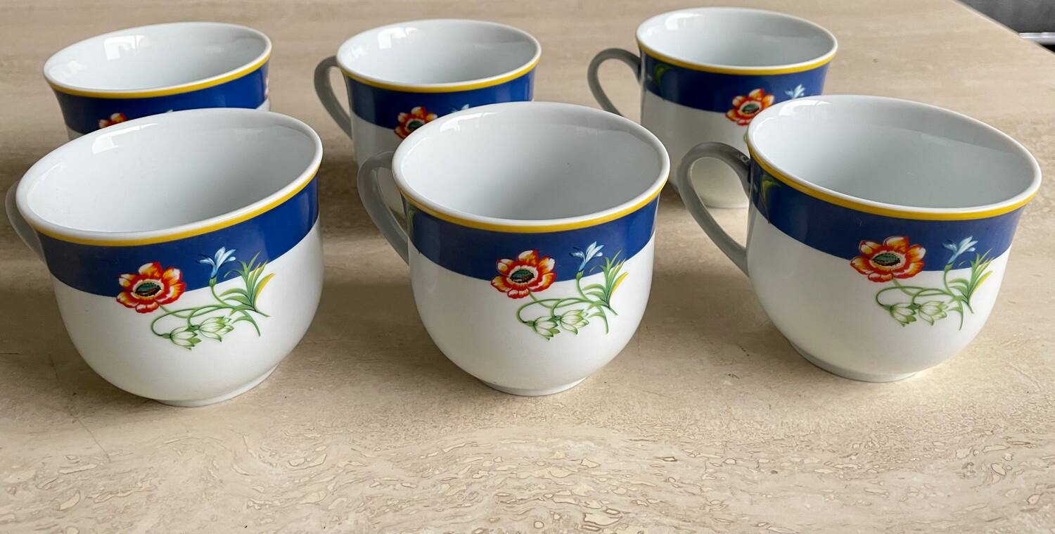Kenzo porcelain tea cups