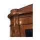Antique North German Corner Cabinet in Late Empire in Polished Mahogany