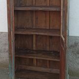 Armoire ancienne vitrée en bois belle patine