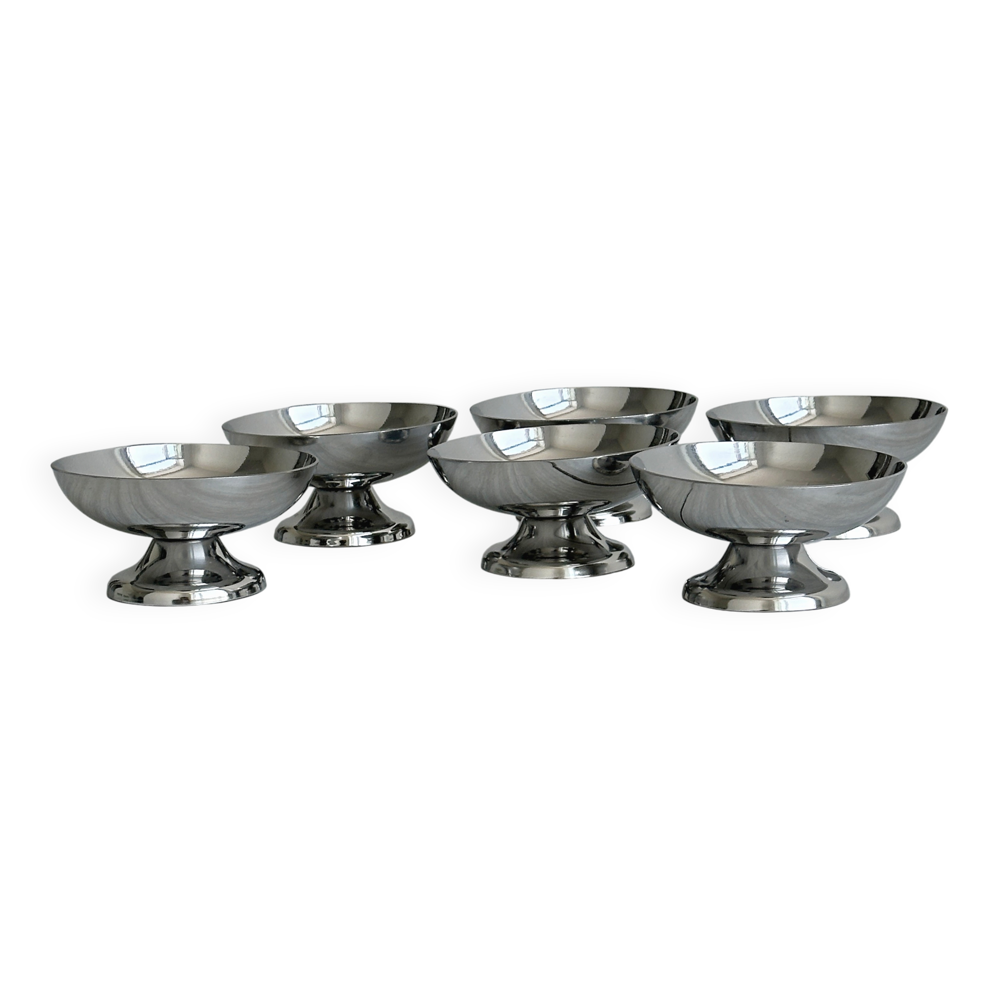 Set of 6 footed bowls