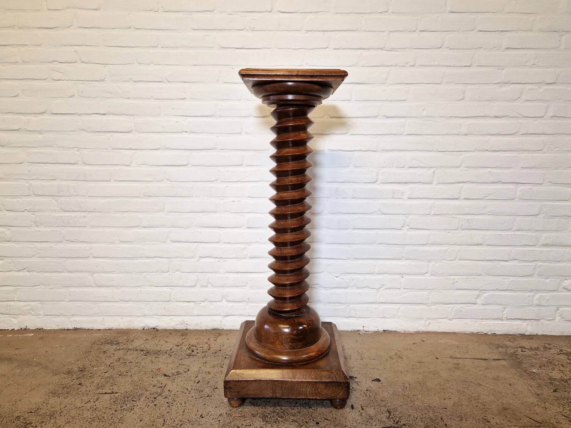 Antique wine press plant stand, France 1940s