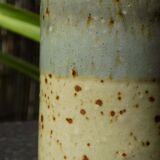 Small straight stoneware vase
