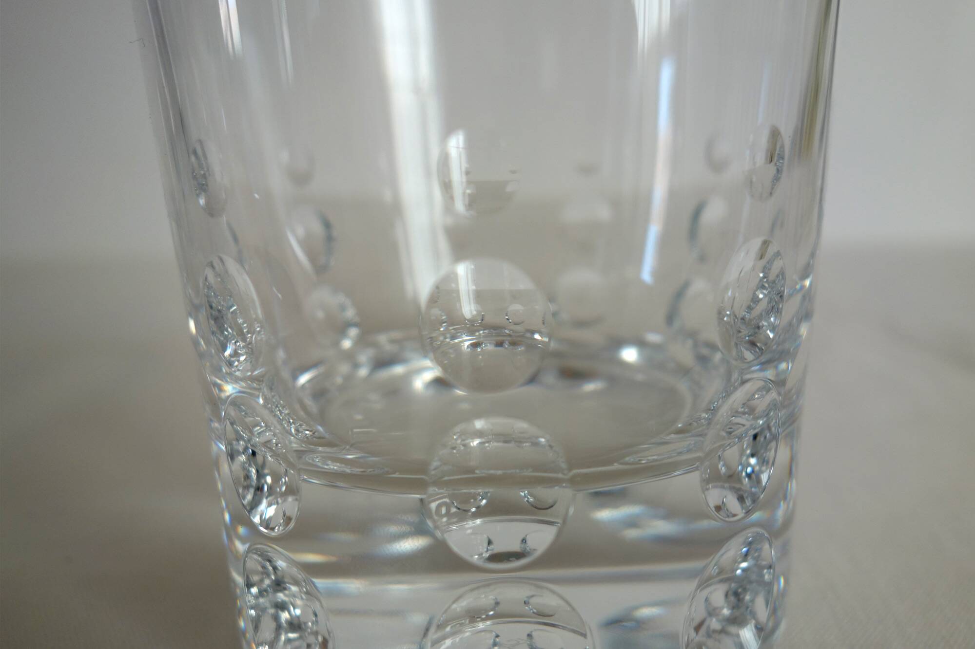 6 heavy crystal whisky glasses JG Durand