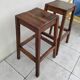 Pair of vintage oak stools